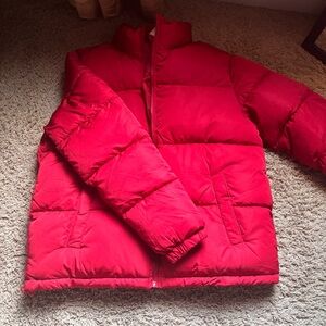 Forever 21 Men's Red Puffer Jacket